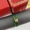Three-Color Hand-Woven Red Rope Bracelet: Lucky Valentine's Gift for Couples.