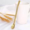 1 Pcs Multi-functional Fashion New Style High-grade Drinking Straws, Healthy Stainless Steel Straws & Stir Bar & Spoons