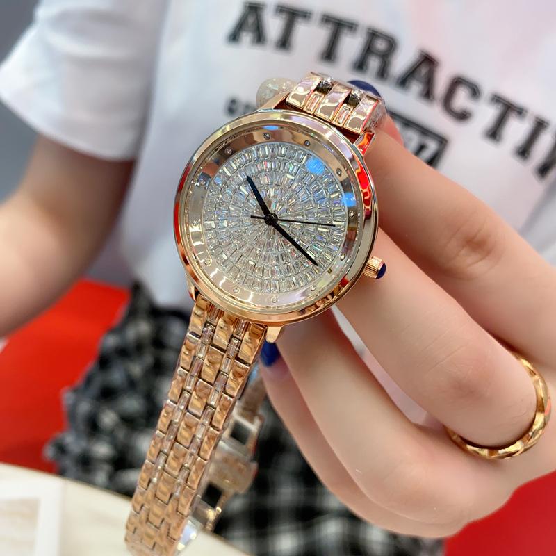 Gypsy Star Diamond Full Diamond Steel Belt Watch Women'S Luxury High Sense Women'S Watch