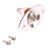1Set Metal Concave Output Jack Plate Socket & Screws For Electric Guitar Replacement Oval Electric Guitar Pickup Accessories