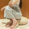 Sommer neue transparente Slope Heel Sandalen dicke Sohlen Outdoor Damen Hausschuhe