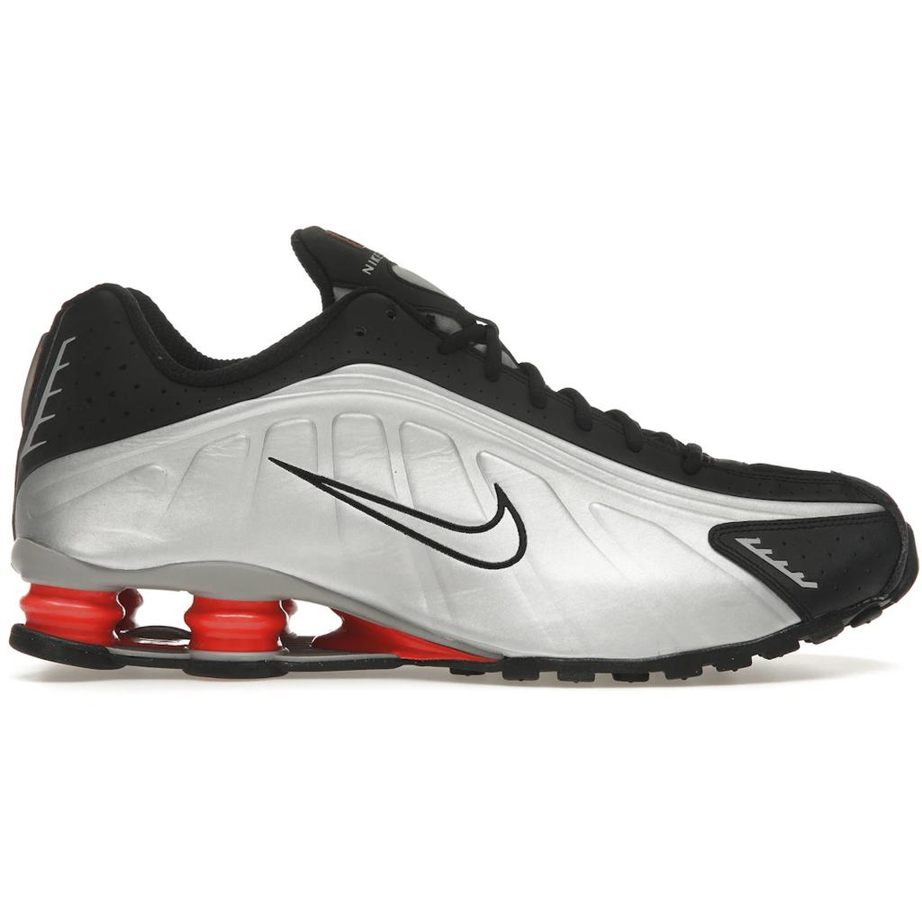 Nike Shox R4 Black Metallic Silver 2025