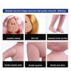 1Pcs Movable Action Figure Body Girls Toy Curly Hair 14Cm Bean Eye Vinyl Doll Dark Skin Dress Up Mia Potato Dolls Children Gift