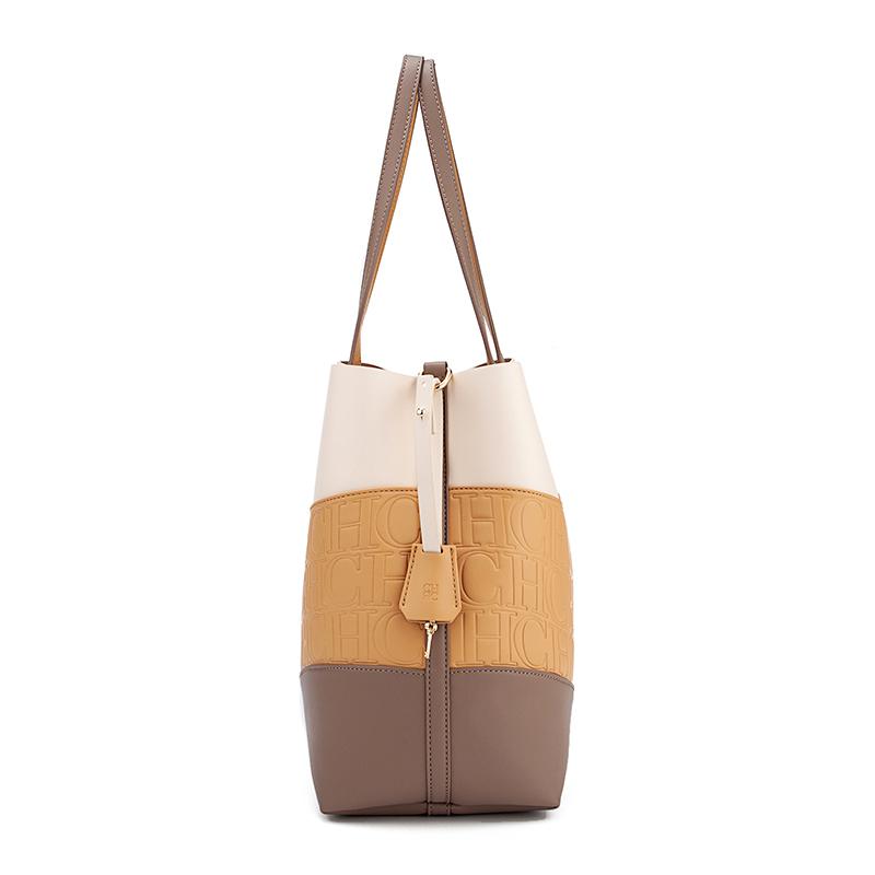 Borsa a Tote Versatile di Tendenza Pelle Colore Unico Giuntura Grande Capacità Borsa a Tracolla Stile Semplice Fresco da Pendolarismo Borsa a Spalla