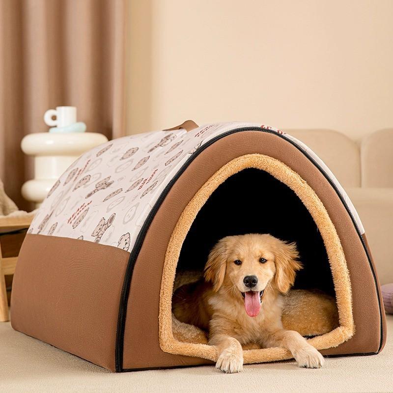 Large Dog Bed House Winter Warm