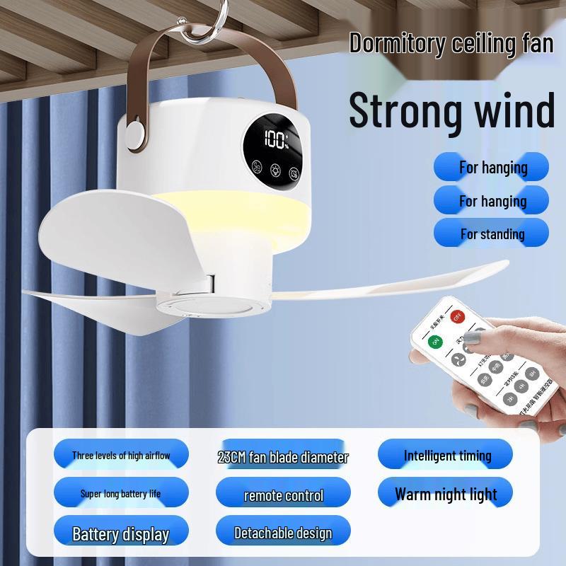 VANSKING USB Rechargeable Mini Hanging Fan