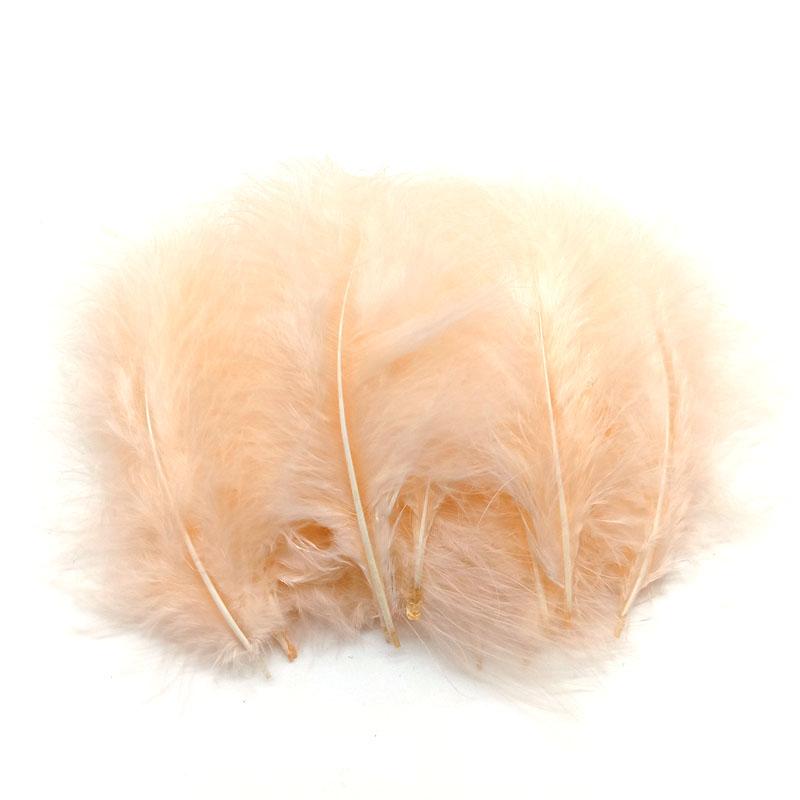 20Pcs Turkey Marabou Feathers Plumes DIY Creative Leisure Decoration Wedding Carnival Handicrafts Accessories Fly Tying Material