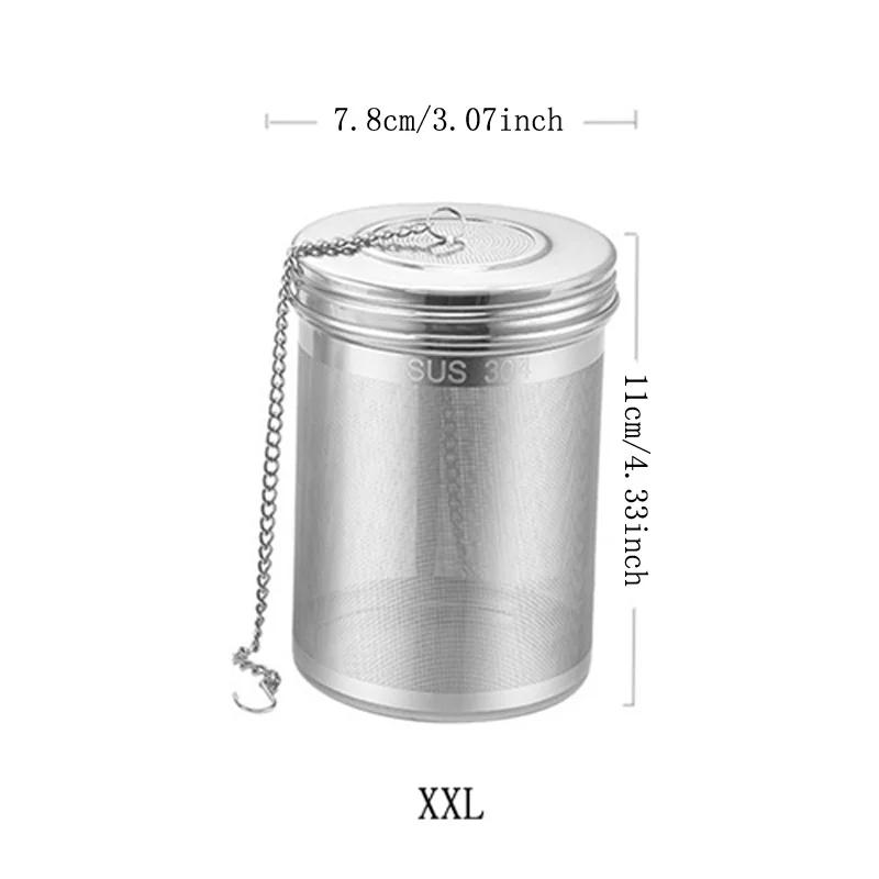 Creative 304 Stainless Steel Tea Strainer Leaf Spice Herbal Teapot Reusable Mesh Filter Home Kitchen Accessories