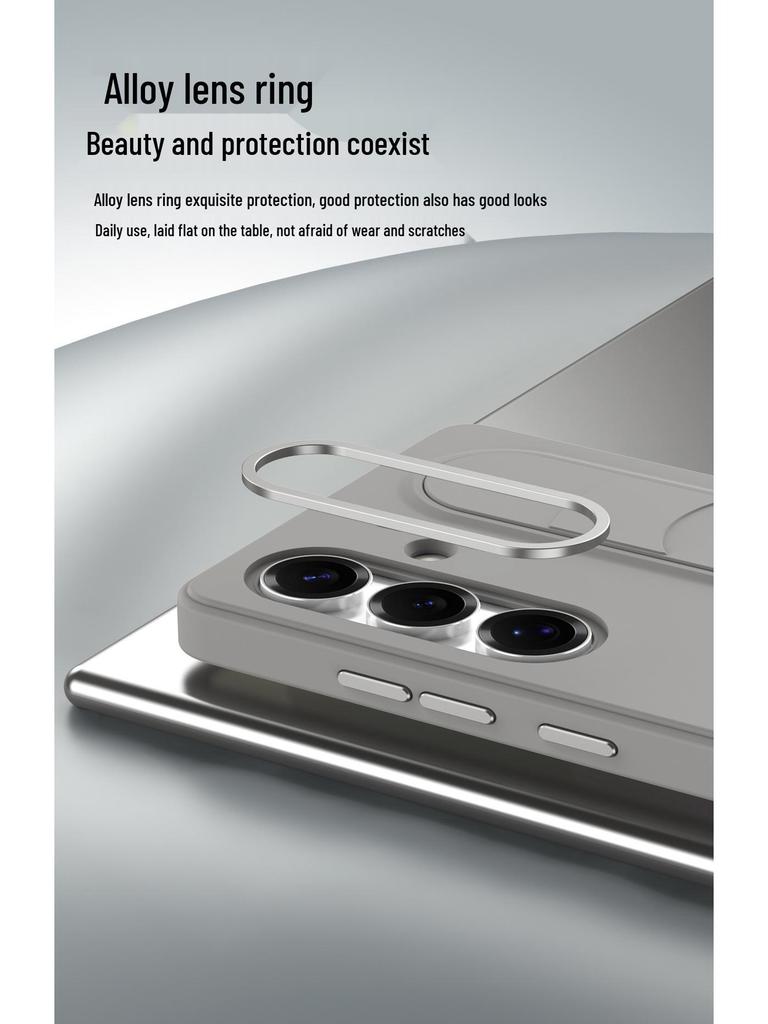 Samsung S25 Ultra Leather Case: Premium Stand & Full-Coverage Wristband for S23U, S24