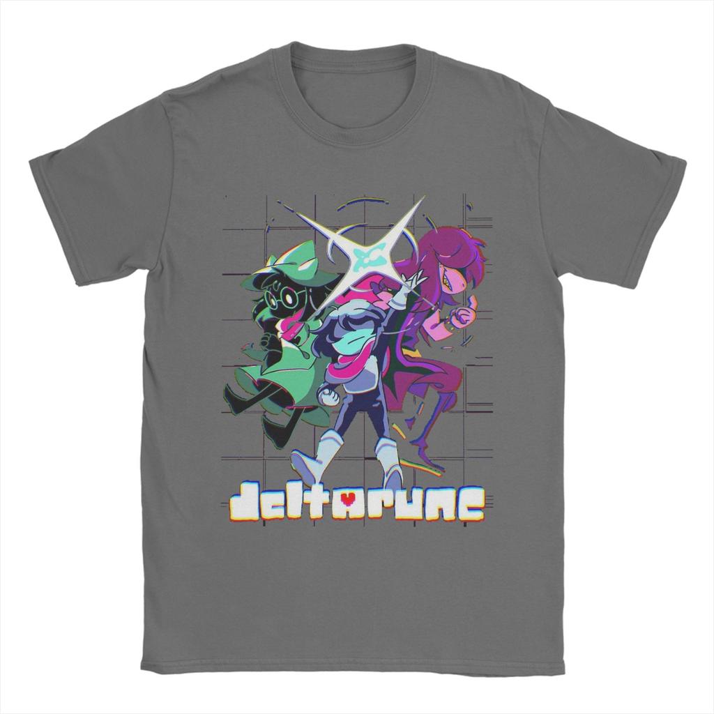 Deltarune Chapter Susie Kris Bold Action Pose Tee Shirt for Unisex Women Graphic Printing T Shirts Cotton Clothing