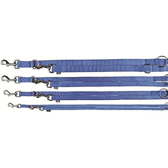 Laisse pour Chien - TRIXIE - Réglable - Taille M/L - Couleur Bleu Royal - Nylon Résistant