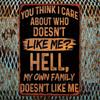 Funny Sarcastic Metal Sign You Think I Care Retro Black Orange Distressed Wall Decor 8x12 Inch Family Quote Tin Poster
