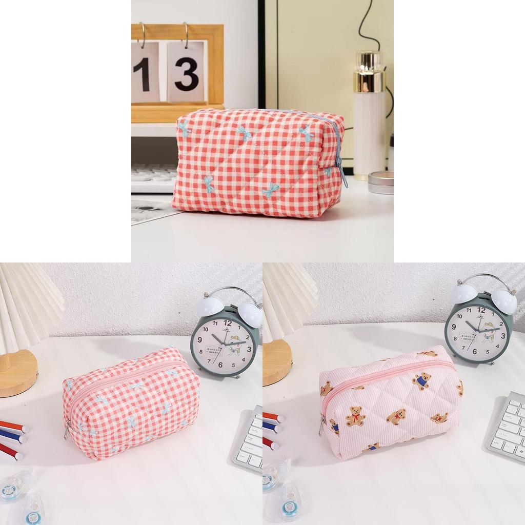 Bear Shape Pencil Case With Large Capacity And Polyester Material For Girls And Students