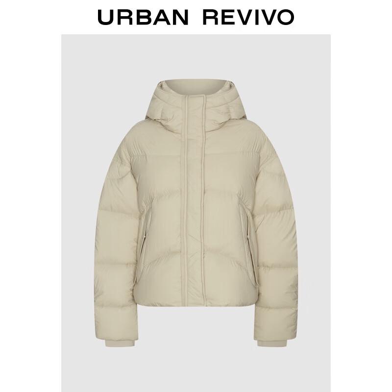 

UR 2025 Женская стеганая куртка с капюшоном на утином пуху L