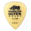 Jim Dunlop Ultex Standard Picks (12-Pack) with 1.14mm Ultex Sharp Picks and Musent Custom Players Picks  433B114-ULT-12P