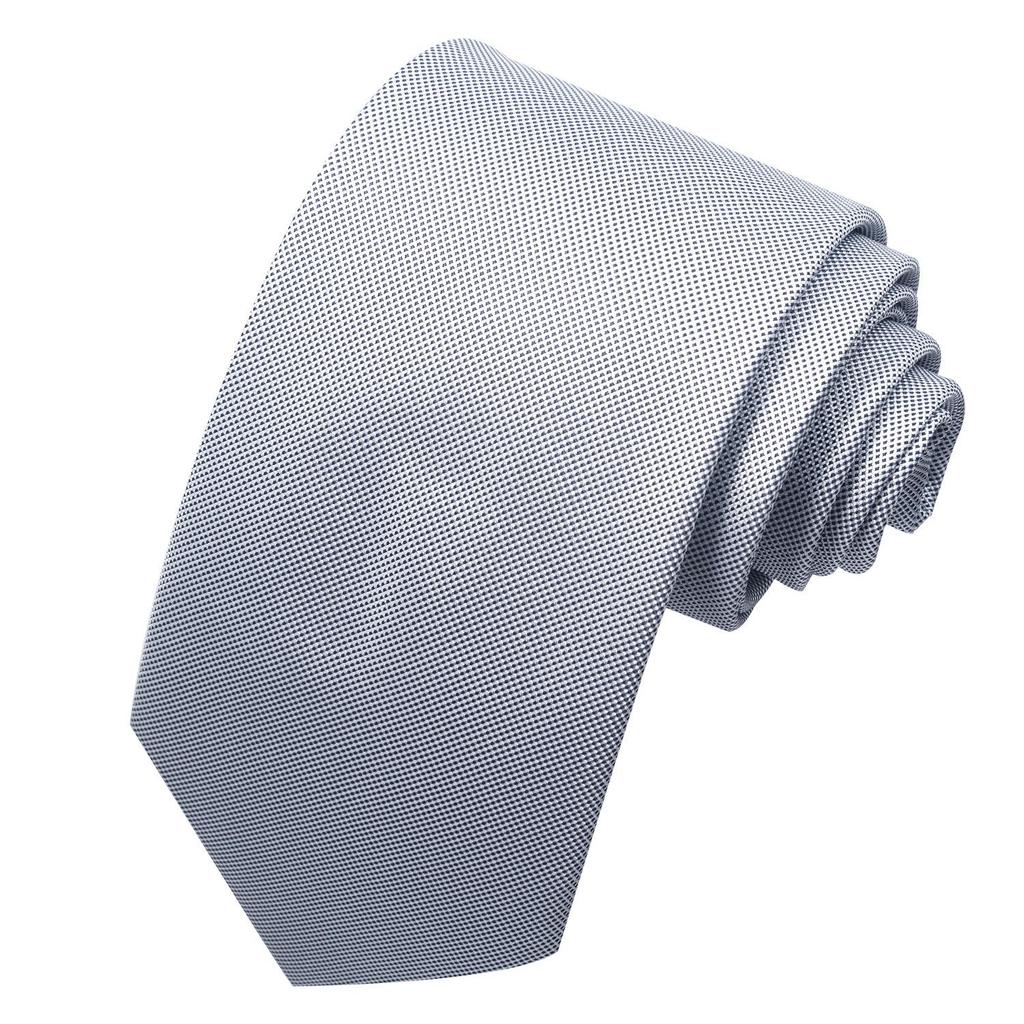 Spring/Summer Blue Series Men's Yarn-Dyed Jacquard Tie - British Style, Hand-Tied, Business Fashion