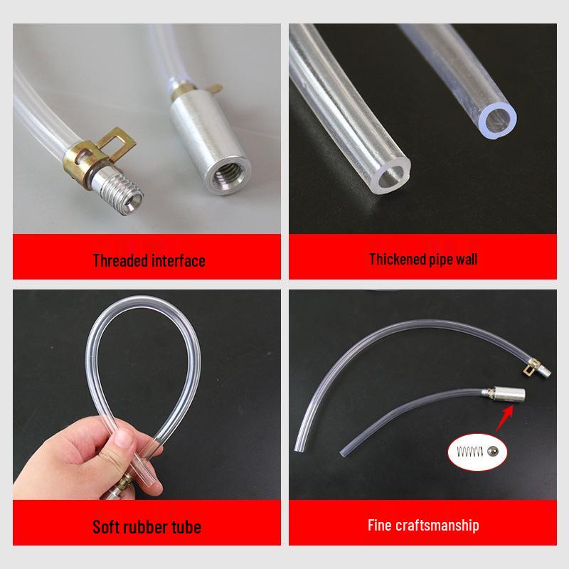 Motorcycle Hydraulic Brake Bleeder & One-Way Valve Siphon Hose