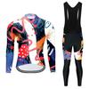 Men Women Cycling Long Sleeve Jersey Set Breathable Quick Dry Performance Wear Road Mountain Bike Riding