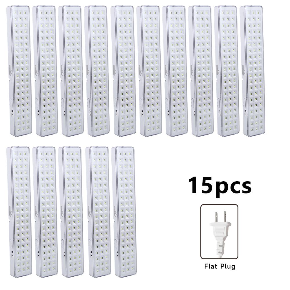 Wholesale 60LED Handheld Emergency Lights Rechargeable Fire Evacuation Lights Outdoor Camping Lamps with 2 Dimming Settings