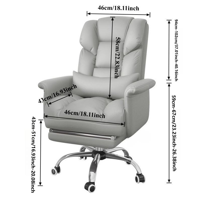 Home Computer Chairs Office Gaming Chairs with Footrest Desk Chair Back Support Ergonomic Managerial Executive High Back Chair