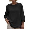 2025 New Women's Casual Long Sleeve Round Neck Regular Solid Color Multicolor Women's Tops T-Shirt