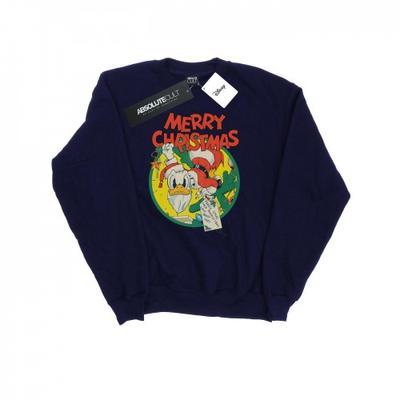 Womens/Ladies Donald Duck Merry Christmas Sweatshirt