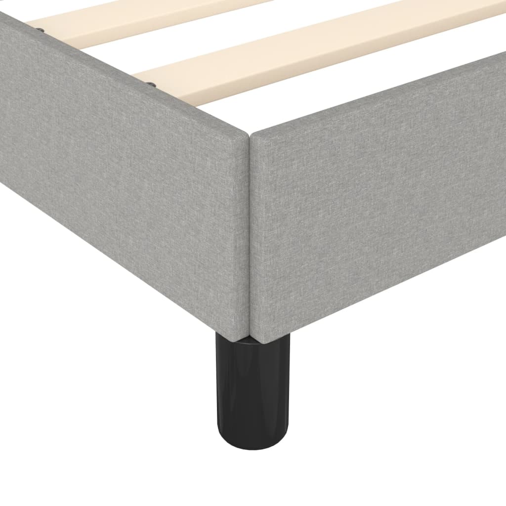Vidaxl Struttura Letto Senza Materasso, Grigia, 120X190 Cm, Tessuto