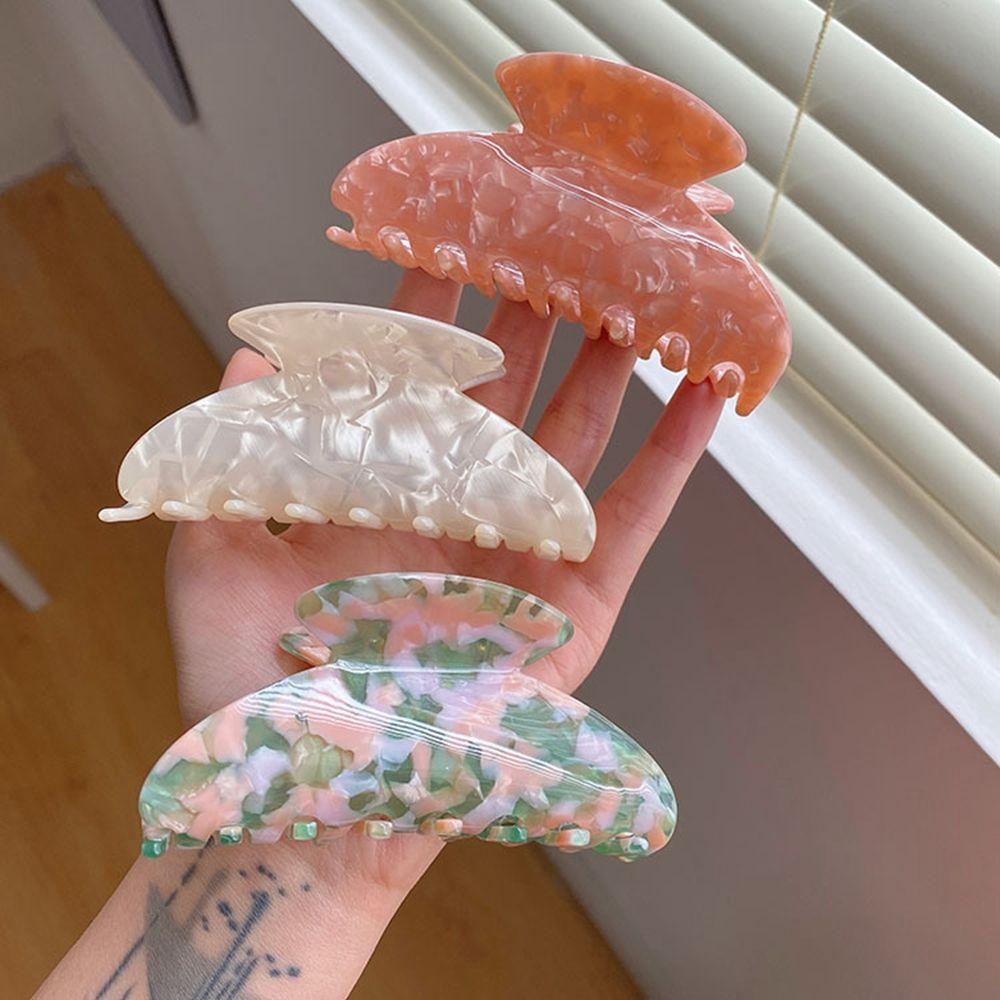 Flower Hair Clip Korean Style Headwear Acetate Hair Clip Plastic Hair Claw Female Hair Accessories