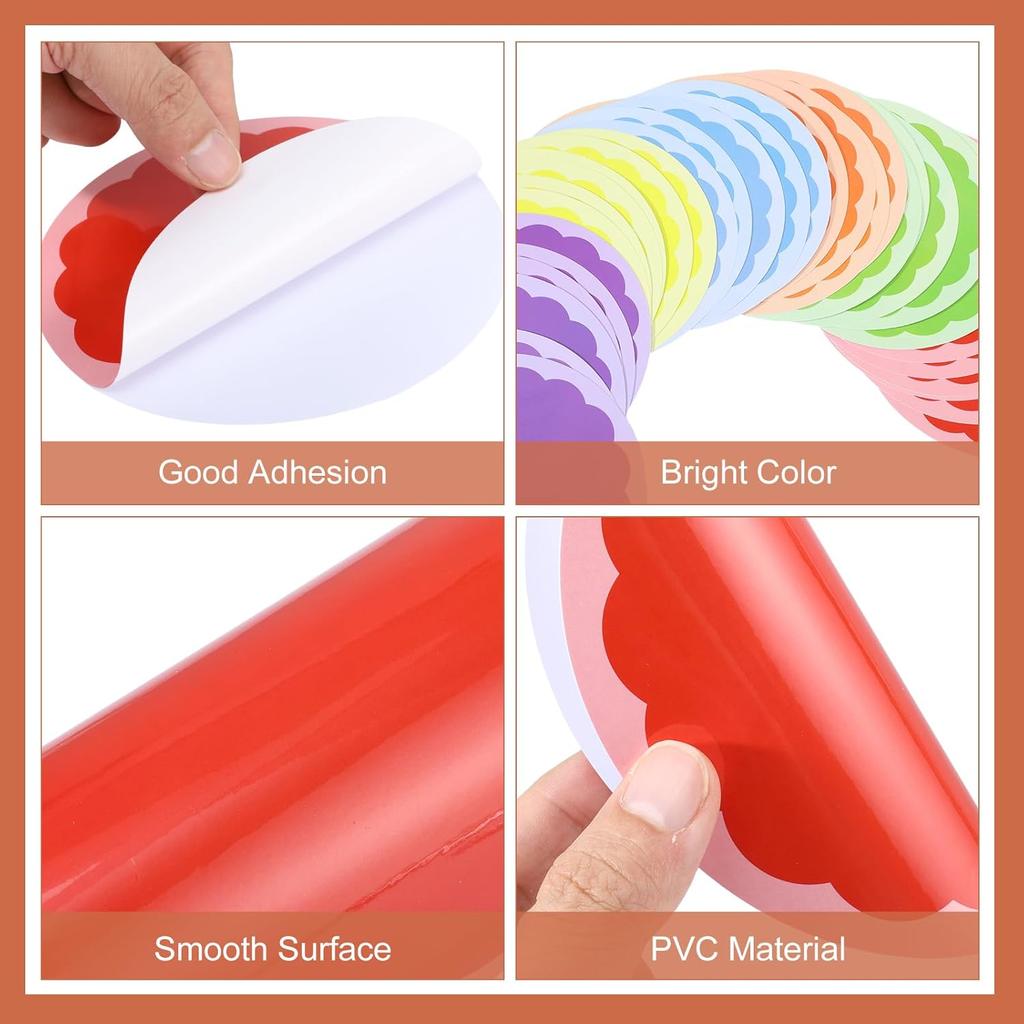 36Pcs 6 Inch Floor Stickers for Classroom, Floor Dots for Line up Markers Self Adhesive Vinyl Floor Decals for Preschool and Kindergarten Elementary