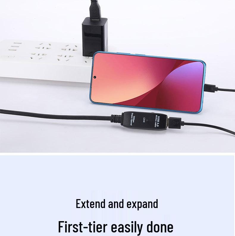 USB 3.0 Extension Cable - Male To Female Data Cable, Available In 5m, 10m, and 15m Lengths for Computer To Printer Connection