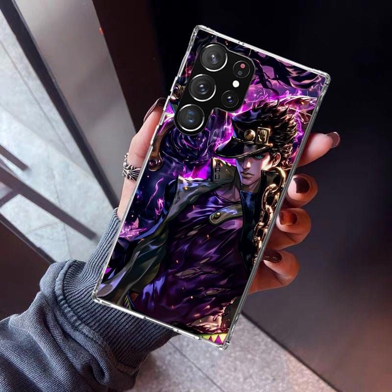 JoJo's Bizarre Adventure Cool Phone Case For Samsung Galaxy S26 S25 Edge S24 S23 Ultra S22 Plus S21 S20 FE Soft TPU Back Cover F