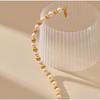 K Gold Plated Natural Shell Pearl Elegant Handmade Bracelet For Women
