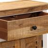 Sideboard White and Brown 55x30x73 cm Solid Wood Mango