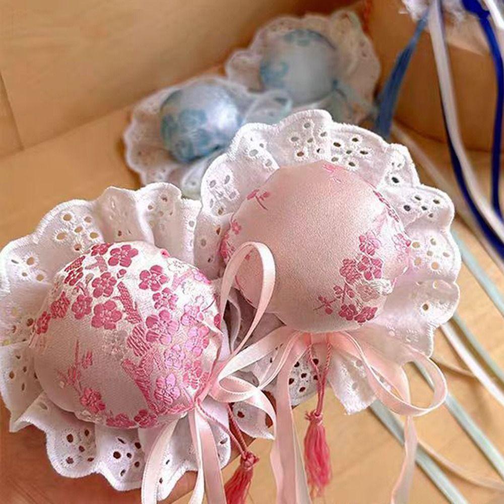 New Chinese Style Lolita Headdress Kawaii Traditional Maruko Barrettes Handmade Cosplay Hairclips Girl
