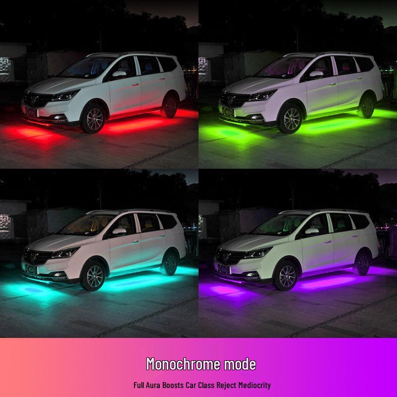 Colorful Sound-Control LED Car Chassis Lights with App & Music Rhythm
