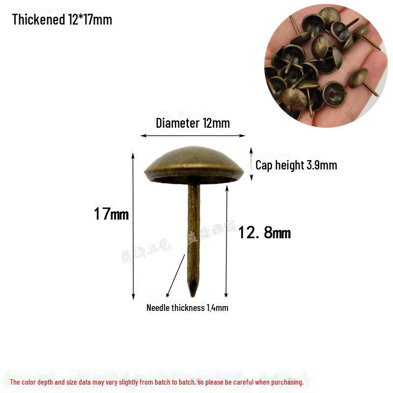 Antike Eisenblase Dekorative Rundkopf Sofanägel für DIY Möbel und Weich-/Hartverpackungen