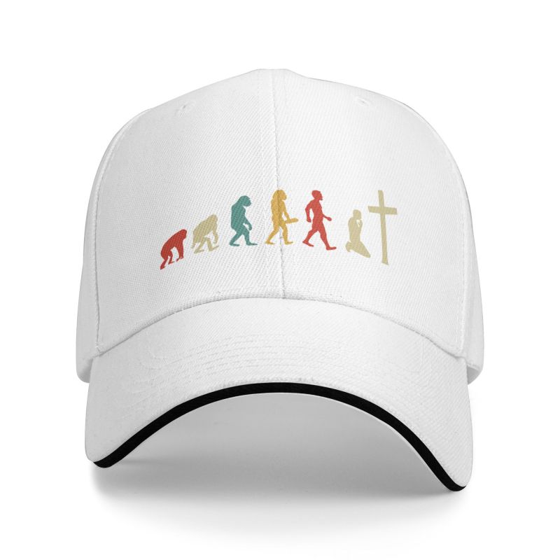 Cool Jesus Evolution Of Religion Baseball Cap Unisex Women Personalized Adjustable Adult Christian Religious Faith Dad Hat Summer