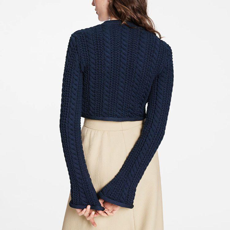 Louis Vuitton Slim Fit Knitwear Women's Blue 1A9MT8