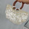 2026 Autumn/Winter Handmade Natural Shell Women's Bag - High-End Niche Design with Trendy, Unique Style