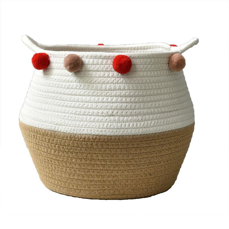 Storage Basket Storage Basket Straw Woven Bamboo Woven Magazine Dirty Clothes Basket Weaving Finishing Storage Box