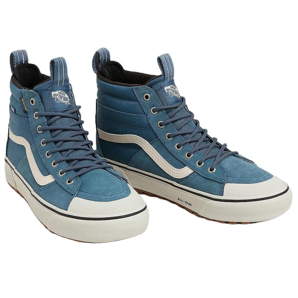 Vans Sk8 Hi Comfortable Versatile High-Top Skate Shoes Men Sneakers Blue VN000CVT12S