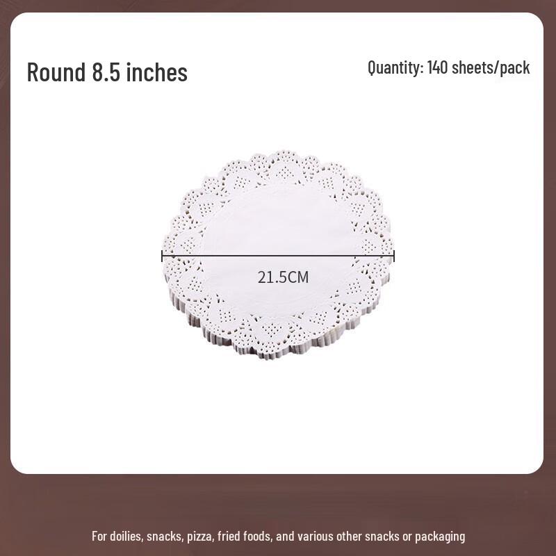 Disposable Round Oil-Absorbent Lace Doilies