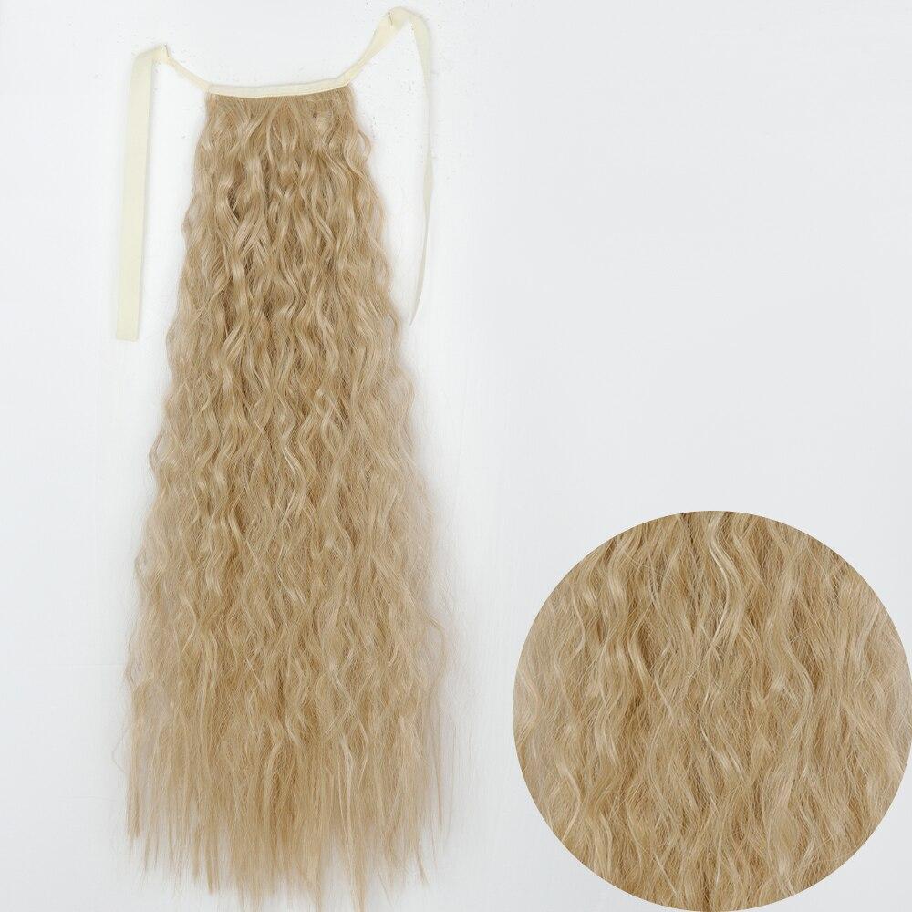 

LISI HAIR женский длинный волнистый шиньон из синтетического волокна, натуральный волнистый косплей, повседневная одежда, длинный вьющийся хвост, удлиненный хвост 55 cm