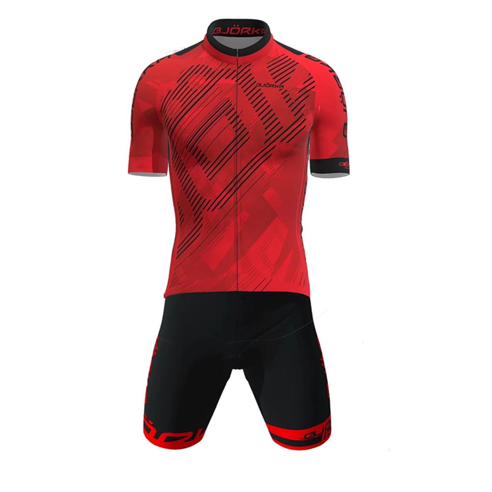 2026 Bjorka France Cycling Team Clothing Summer Men's Short Sleeve Jerseys Camisa La Maglia Ciclismo Gel Pad Bib Shorts Mtb Suits