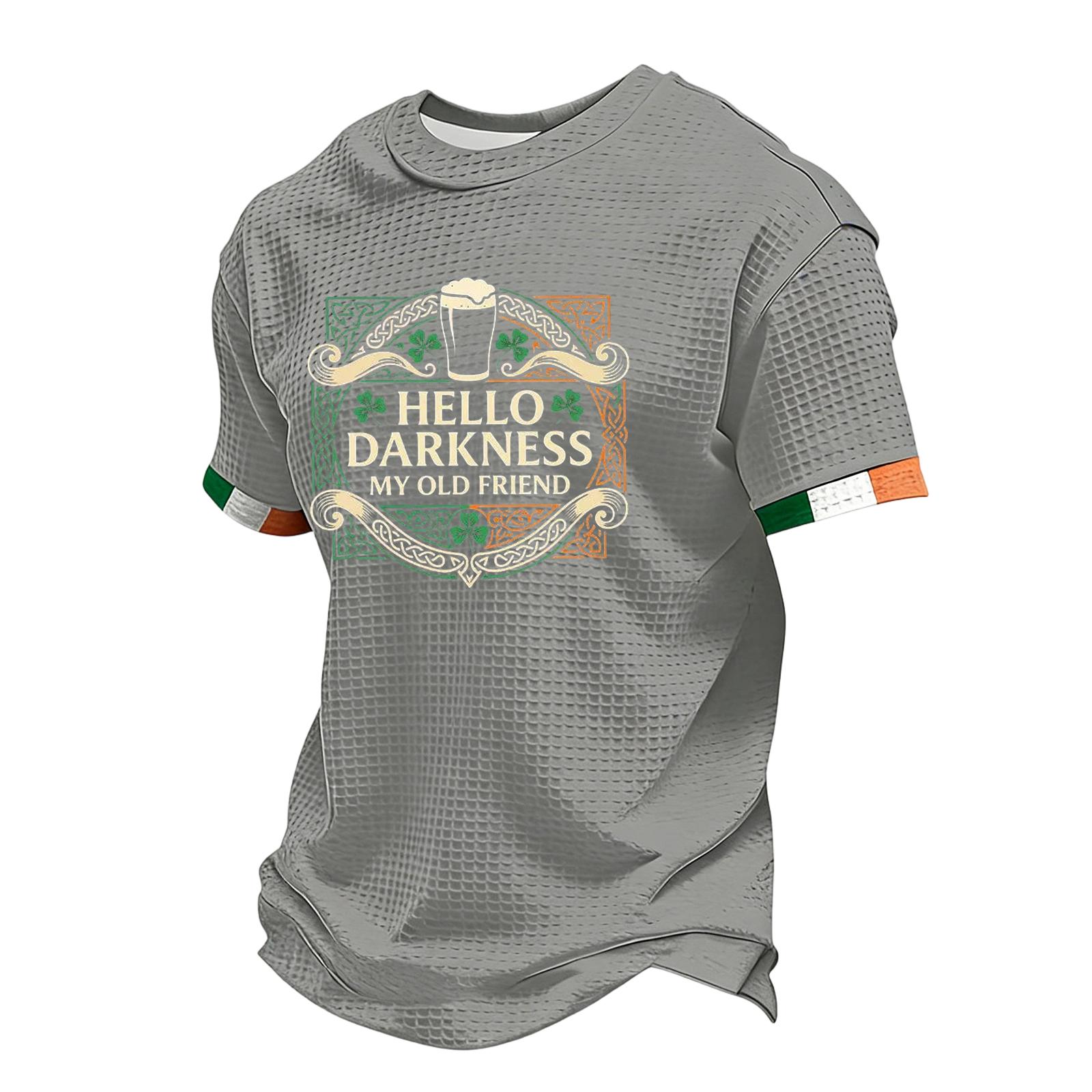 Men s Casual Round Neck Short Sleeve T-Shirt S