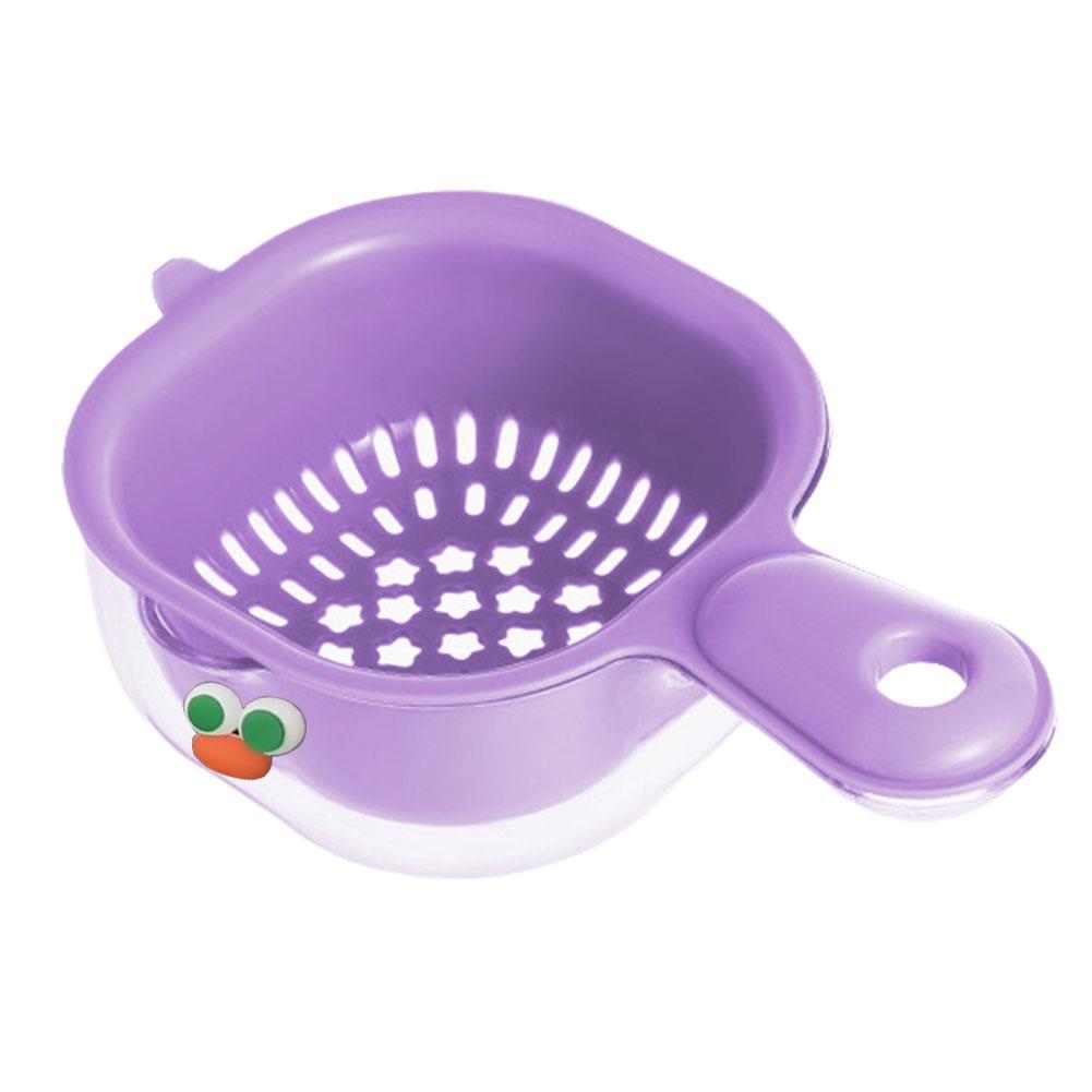 

Handle Drain Basket Duckbill Dopamine Cute Water Filter Double Vegetable Household Layer Thick S5N4