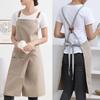 Waterproof Chef's Apron with Pockets Uniform Apron Stylish Work Apron  for restaurants, caf