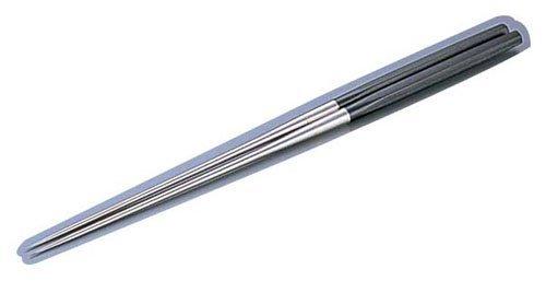 Kaneguchi Seisakusho Honyaki Hexagonal Handle Serving Chopsticks, 165mm, 2116, Stainless Steel Tips, Japan, BML1606