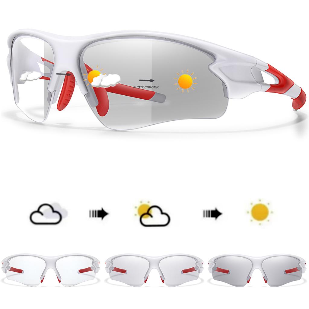 Outdoor-Sportmode Photochrome Sonnenbrille Damen Herren Radfahren Laufen Fahren Brillen Damen Mode Brillen
