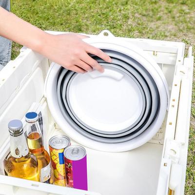 10L Faltbarer Wassereimer mit Griff Tragbar Leicht Multifunktional Outdoor Camping Angeln Autowäsche Zusammenklappbarer Wasseraufbewahrungseimer